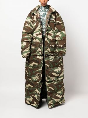 Mantel mit print mit camouflage-print Vetements
