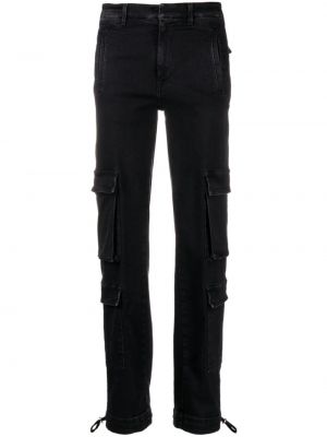 Straight fit džíny s nízkým pasem Dondup černé