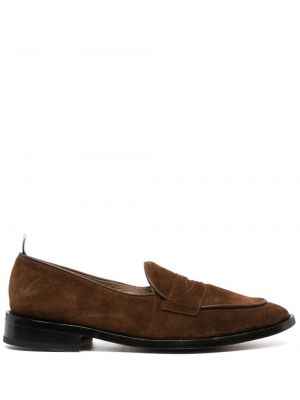 Seemisnahksed loafer-kingad Thom Browne pruun