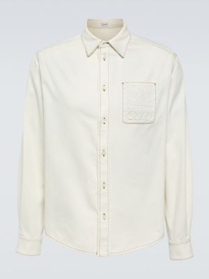 Džinsiniai marškiniai Loewe balta