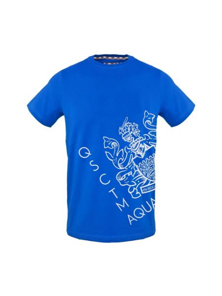 T-shirt mit print Aquascutum blau