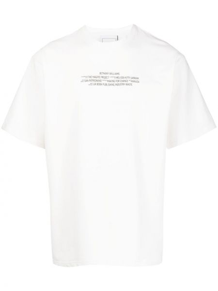 Памучна тениска с принт Bethany Williams бяло
