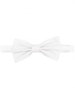 Μεταξωτή γραβάτα με φιόγκο Fursac λευκό