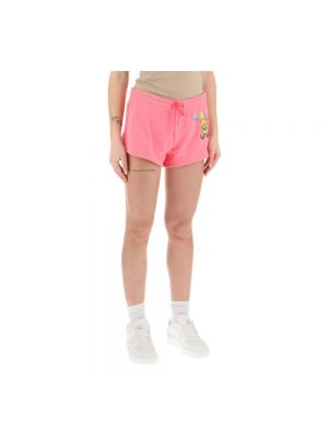 Shorts aus baumwoll Moschino pink