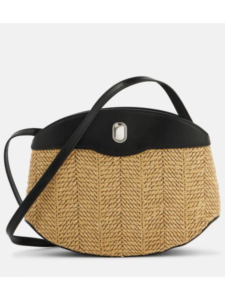 Läder crossbody väska Savette brun