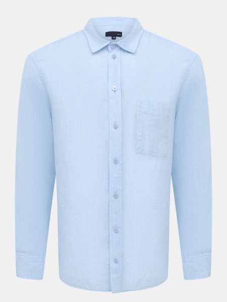 Джинсовая рубашка Alessandro Manzoni Jeans голубая
