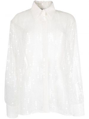 Flitrovaná košeľa Atu Body Couture biela