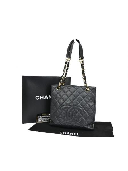 Bolsa de hombro de cuero retro Chanel Vintage