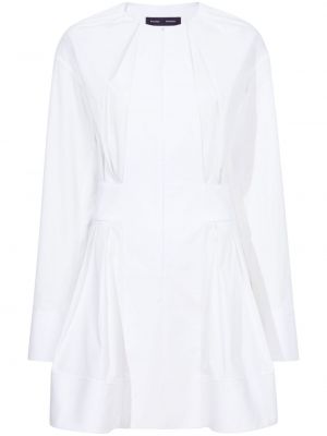 Plisované šaty Proenza Schouler bílé