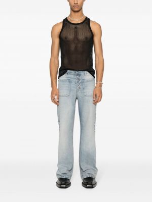 Straight jeans mit stickerei Courreges
