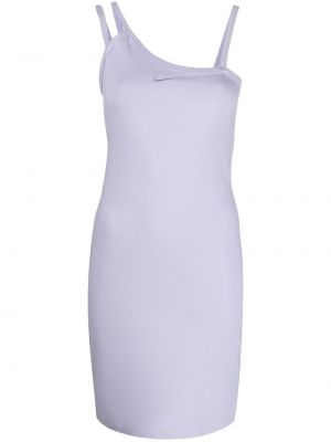 Sukienka asymetryczna Nike fioletowa
