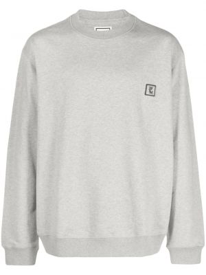 Sweatshirt aus baumwoll mit print Wooyoungmi grau