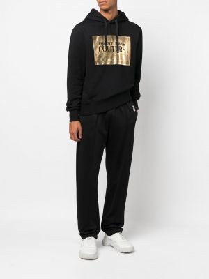 Hoodie mit print Versace Jeans Couture schwarz