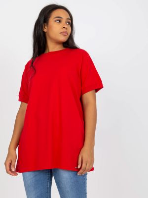 Tunika s krátkými rukávy Fashionhunters červená