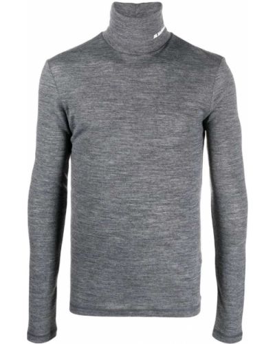 Pull col roulé col roulé Jil Sander gris