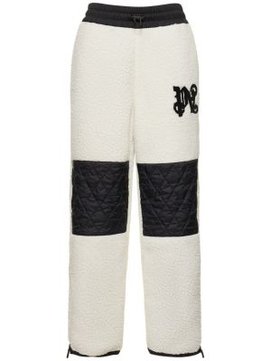 Pantalon de sport en laine Palm Angels blanc