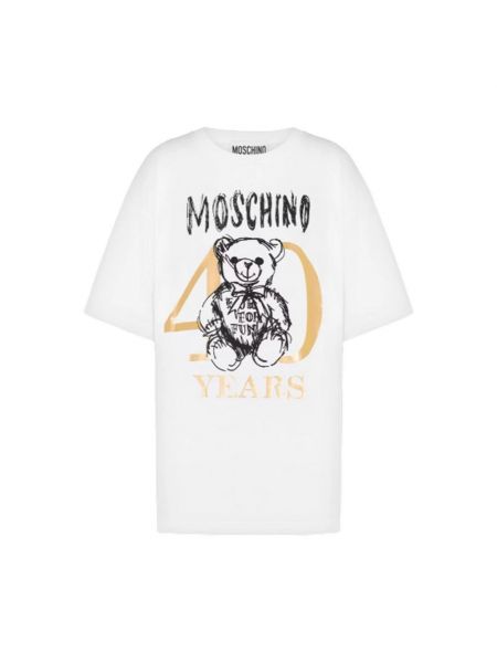Koszulka z nadrukiem oversize Moschino