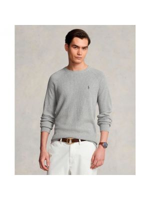 Jersey de tela jersey de cuello redondo Polo Ralph Lauren gris