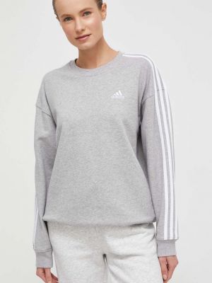 Bluza bawełniana Adidas szara