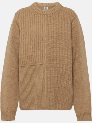 Vlnený sveter Totême béžová