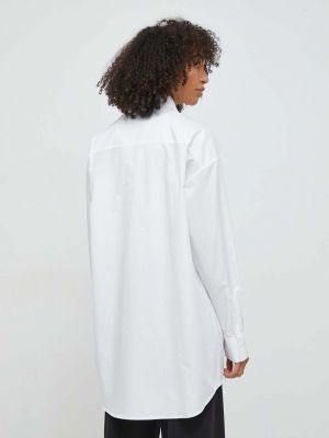 Laza szabású pamut ing Calvin Klein fehér