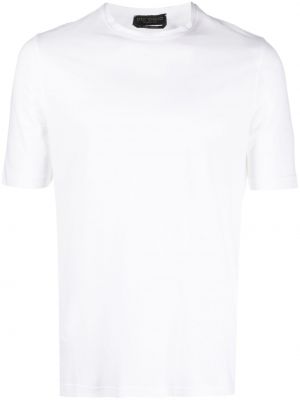 Bavlněné tričko Dell'oglio bílé