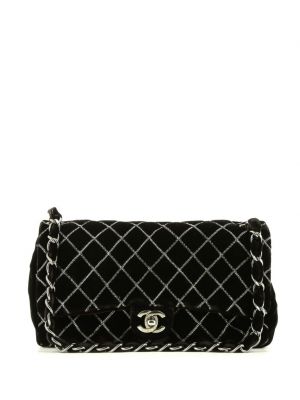 Кадифени чанта за ръка Chanel Pre-owned