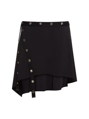 Ασύμμετρη φούστα mini από ζέρσεϋ The Attico μαύρο