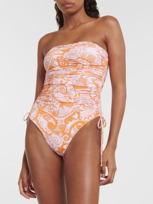 Raštuotas maudymosi kostiumėlis Melissa Odabash oranžinė
