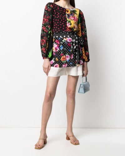 Bluse mit print Dolce & Gabbana schwarz