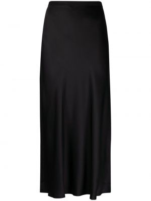 Hedvábné pouzdrová sukně s vysokým pasem Anine Bing - černá