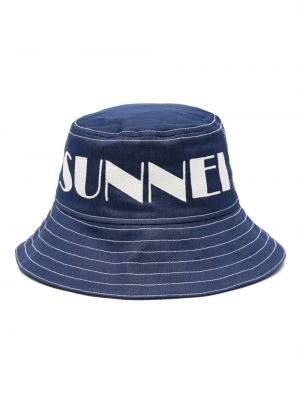 Mütze mit stickerei Sunnei blau