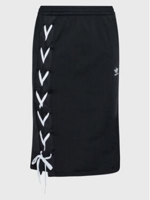 Midi sukně Adidas černé