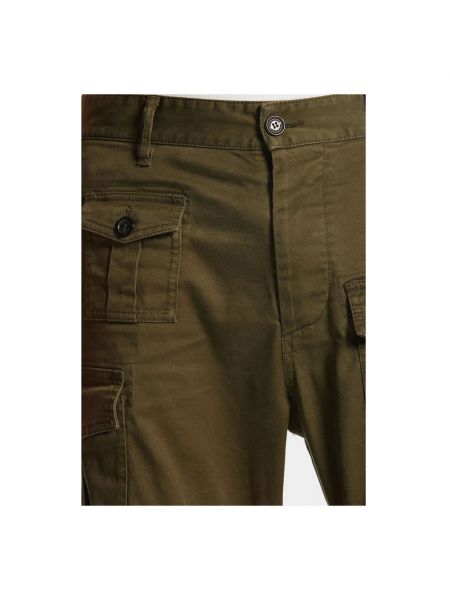 Pantalones cargo de algodón Dsquared2 verde