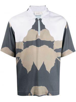 Polo majica s potiskom z abstraktnimi vzorci Limitato