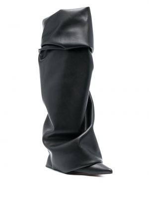 Kožené kotníkové boty Alexandre Vauthier černé