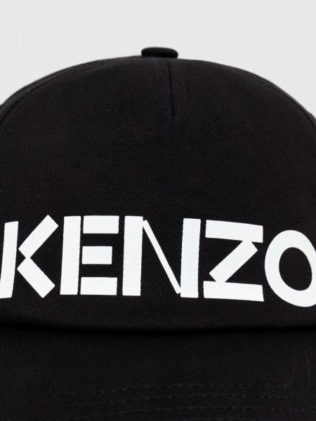 Βαμβακερό καπέλο Kenzo μαύρο