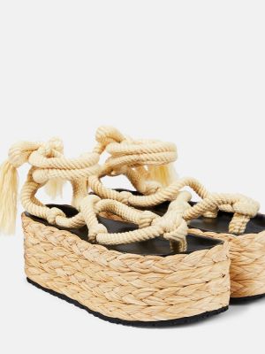 Sandale cu platformă Isabel Marant bej