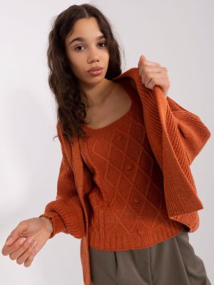 Oblek Fashionhunters oranžová
