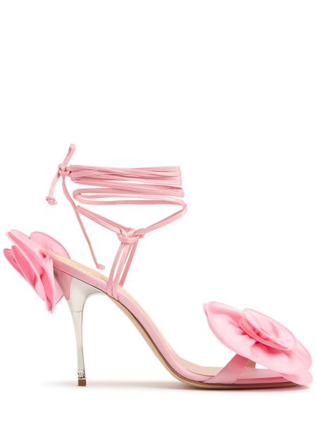 Blomstrede sandaler i satin Magda Butrym pink