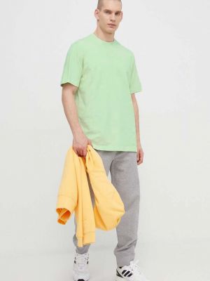 Koszulka bawełniana Adidas zielona