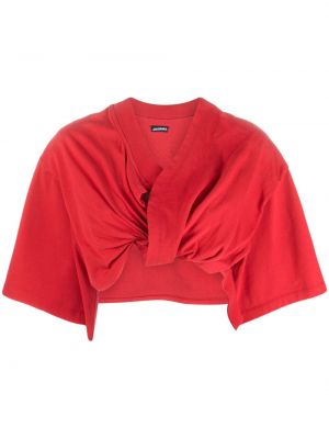 Tricou din bumbac Jacquemus roșu