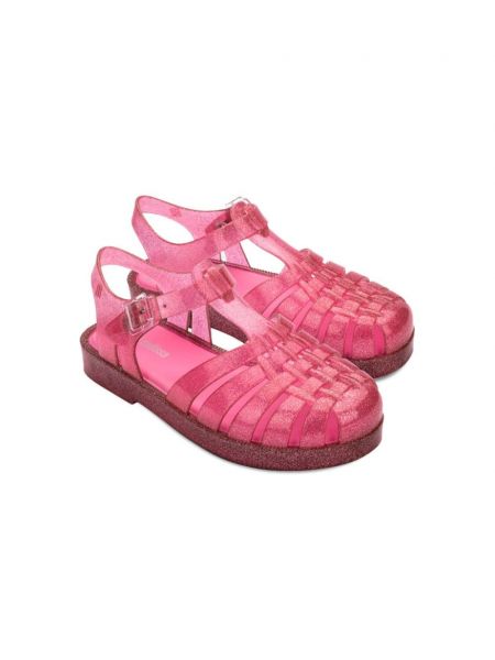 Solki nauhalliset sandaalit tytöille Mini Melissa pinkki