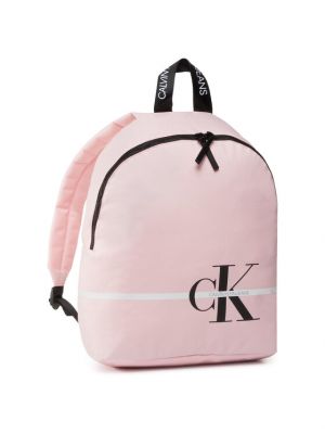Pruhovaný batoh Calvin Klein ružová