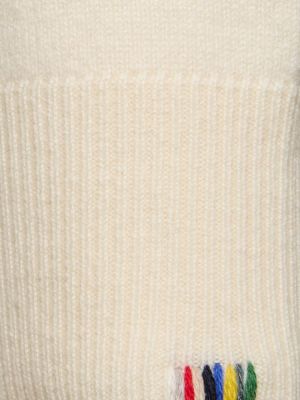 Kašmyro megztinis v formos iškirpte Extreme Cashmere balta