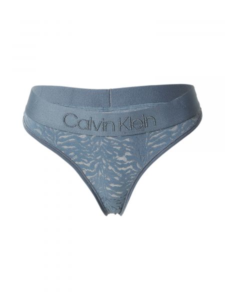 Chiloți tanga Calvin Klein Underwear gri