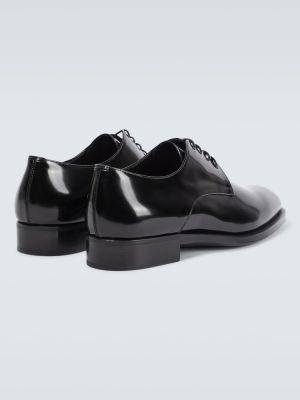 Kožne brogue cipele Saint Laurent crna