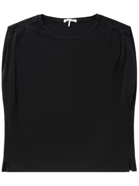 Oversized bavlněné tričko Rag & Bone černé
