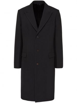 Gyapjú kabát Ferragamo fekete