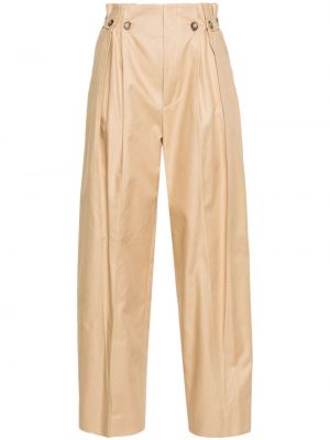 Pantalon taille haute Victoria Beckham beige